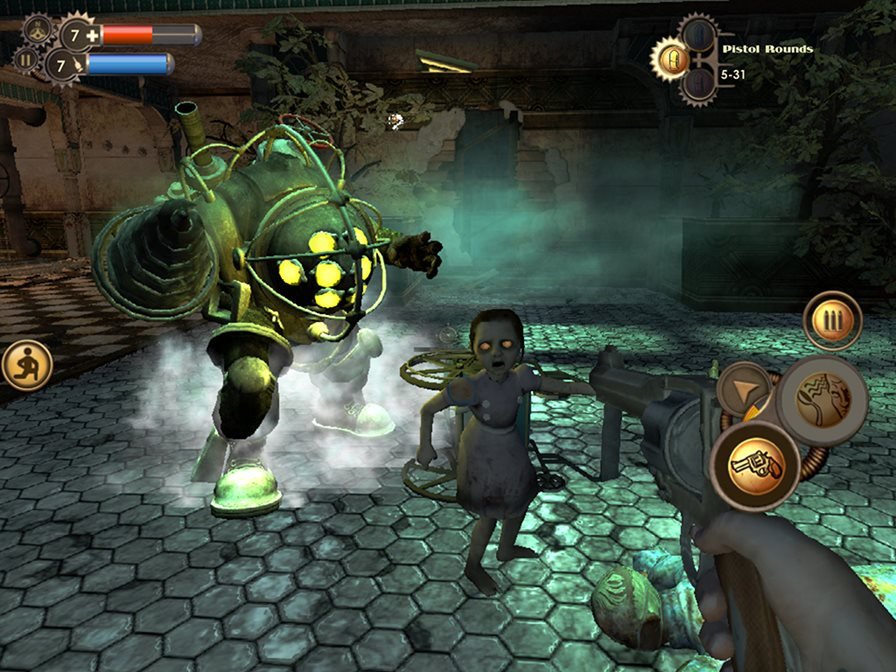 Apesar de não ser fiel às versões para consoles, Bioshock impressiona no iPad
