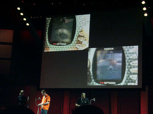 Presentación del N-Gage en la E3 de 2003 (Foto: Nokia)