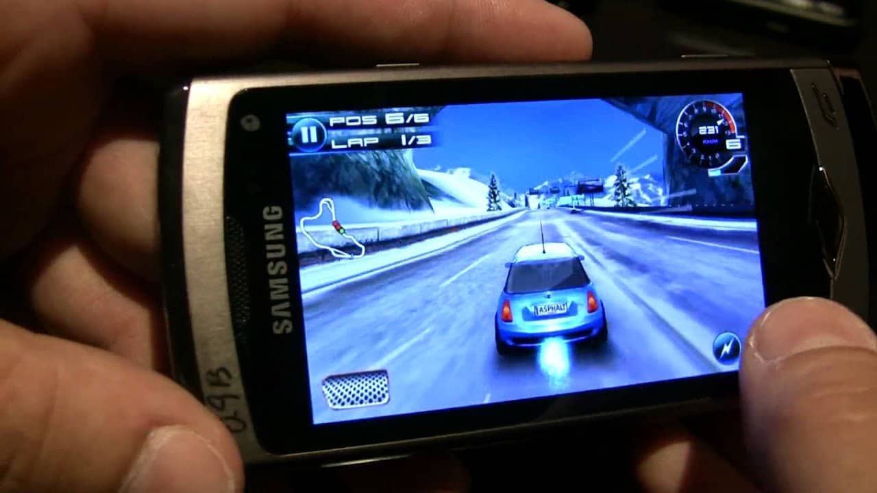 samsung-bada-asphalt Primeiros detalhes do Samsung Bada; aparelhos 3G e multitouch a caminho