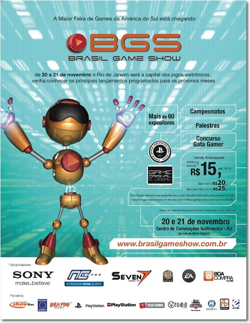 brasil-game-show-2010 Gameloft e Sony Ericsson marcam presença na Brasil Game Show