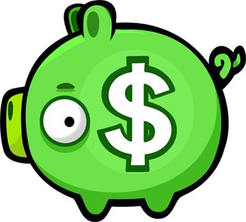 angry-birds-pig-dinheiro Rovio responde críticas de propagandas em Angry Birds