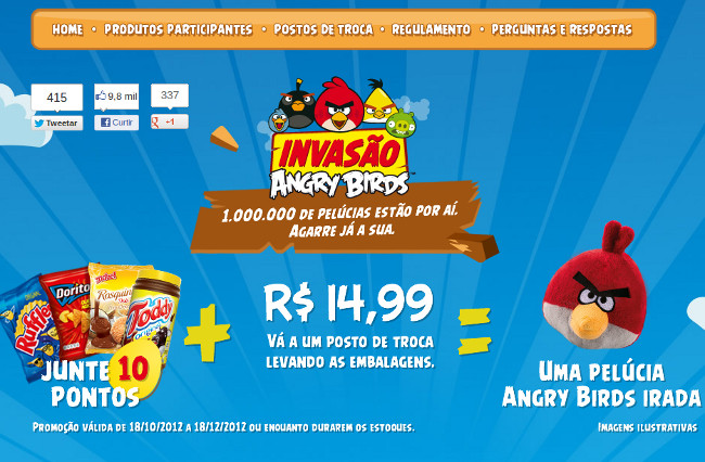 promoção-ruffles-doritos-angrybirds Ruffles e Doritos lançam promoção com Angry Birds de pelúcia