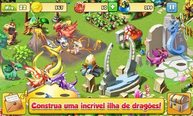 MINHA PRIMEIRA VEZ NO DRAGON MANIA! JOGO MOBILE GRÁTIS! 