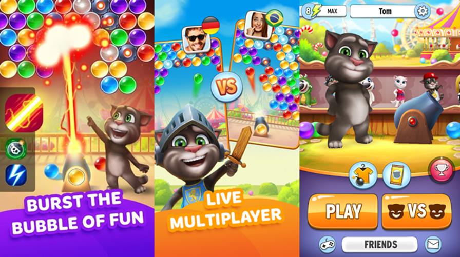 My Talking Tom - Jogo Bubble Shooter 