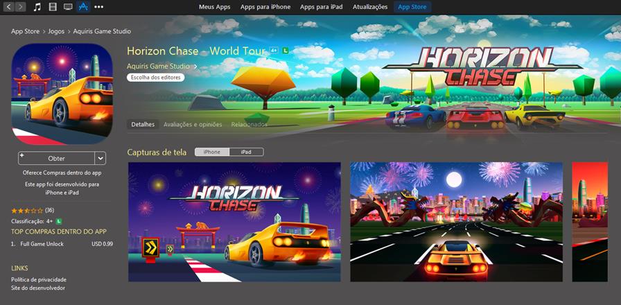 horizon-chase-ios-update Horizon Chase recebe atualização exclusiva no iOS