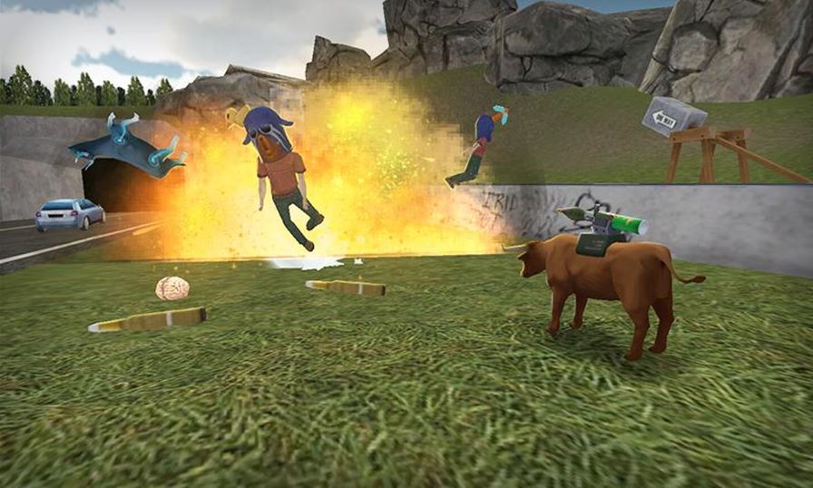 simulator-touro-3d-android Simulador de Touro 3D traz a diversão de Goat Simulator, de graça