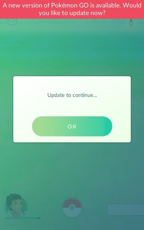 erro-pokemon-desatualizado Pokémon GO: como corrigir os erro A new version of Pokémon GO is available e Update to continue