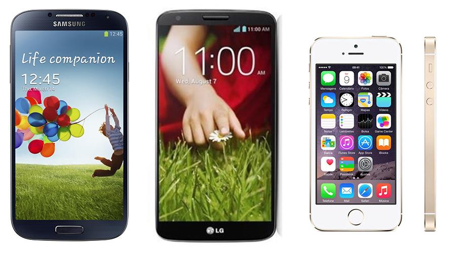 galaxy-s4-lg-g2-iphone-5s-celular-barato-usado Galaxy S4, LG G2 e iPhone 5S: ainda vale a pena comprá-los em 2016?