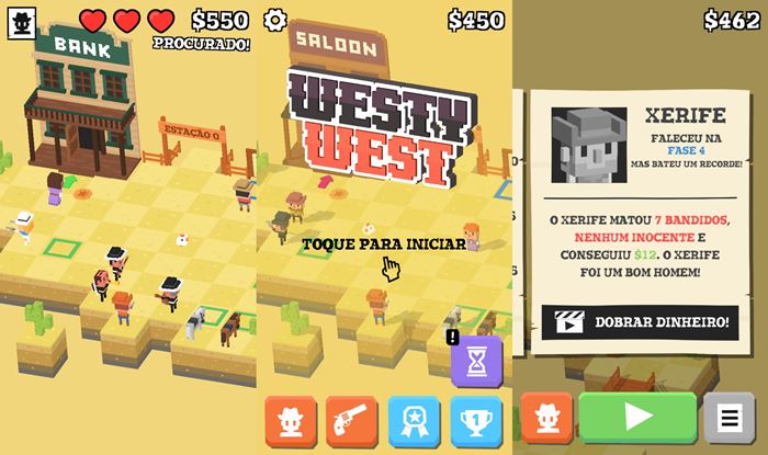 Westy West: Crossy Roads encontra o Velho Oeste em jogo brasileiro