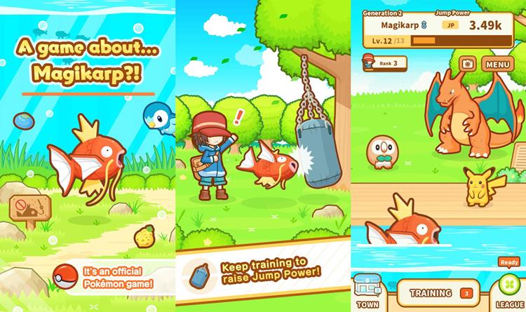 Como baixar e jogar Pokémon Magikarp Jump grátis para celulares