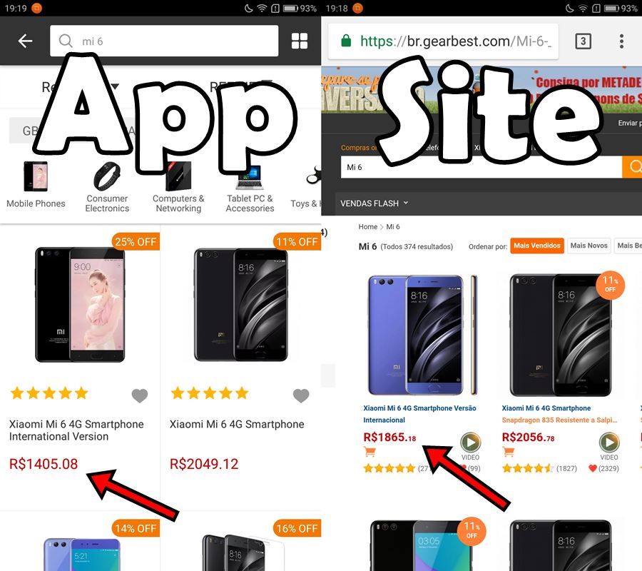 mi6-mais-barato-no-app-gearbest Dica: compre smartphones mais baratos pelo app da GearBest