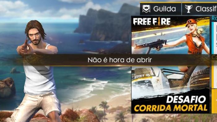 Como solucionar 'não é hora de abrir' em Free Fire Battlegrounds