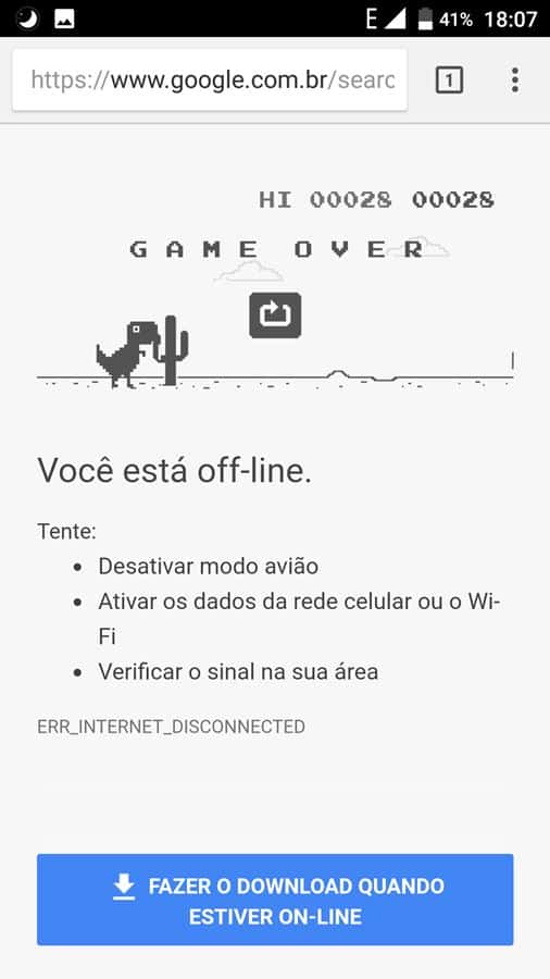 Busca do Google no celular tem um jogo secreto quando você estiver offline  - TecMundo