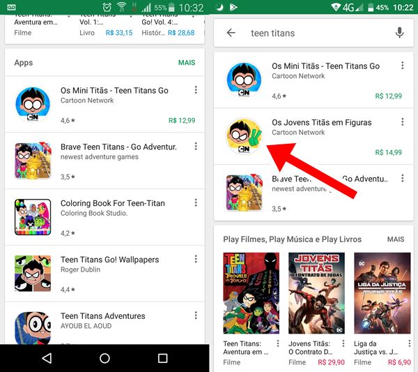 Os Jovens Titãs em Figuras – Apps no Google Play