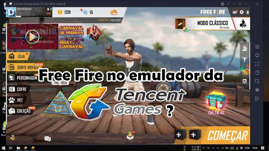 Como jogar Free Fire no PC com o Tencent Gaming Buddy