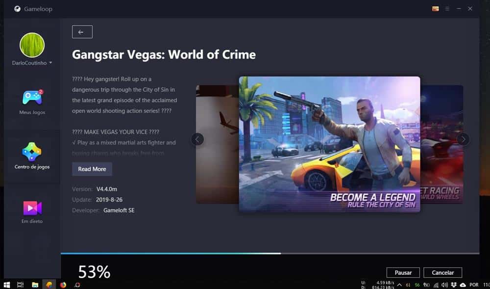 gangstar-vegas-emulador-gameloop-tencent-1 Tencent usa Gangstar Vegas no seu Emulador sem avisar a Gameloft?
