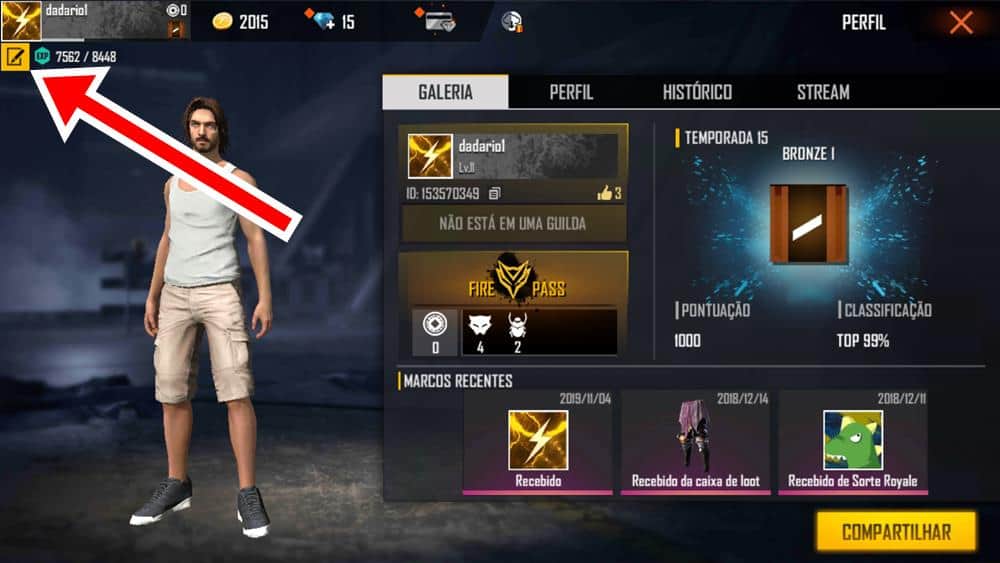 Espaço Invisível Free Fire (ㅤ): Original Pequeno Médio Grande e Como inserir  no Nick - Recarga jogo free fire Veja como ganhar bônus de diamantes e  todas as informações atualizada sobre Free