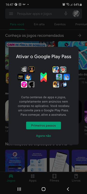 O que é Play Pass? Assinatura que libera jogos pagos chega ao Brasil