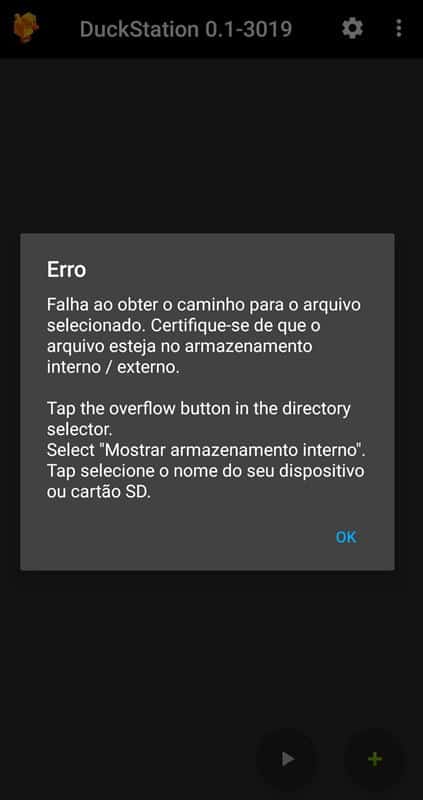 duckstation-android-emulador-ps1-error DuckStation: emulador do PS1 para Android gratuito e sem anúncios