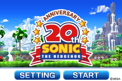 Sonic20thAnniversaryTitleScreen Sonic 30 anos: relembre os jogos para celular do mascote da SEGA