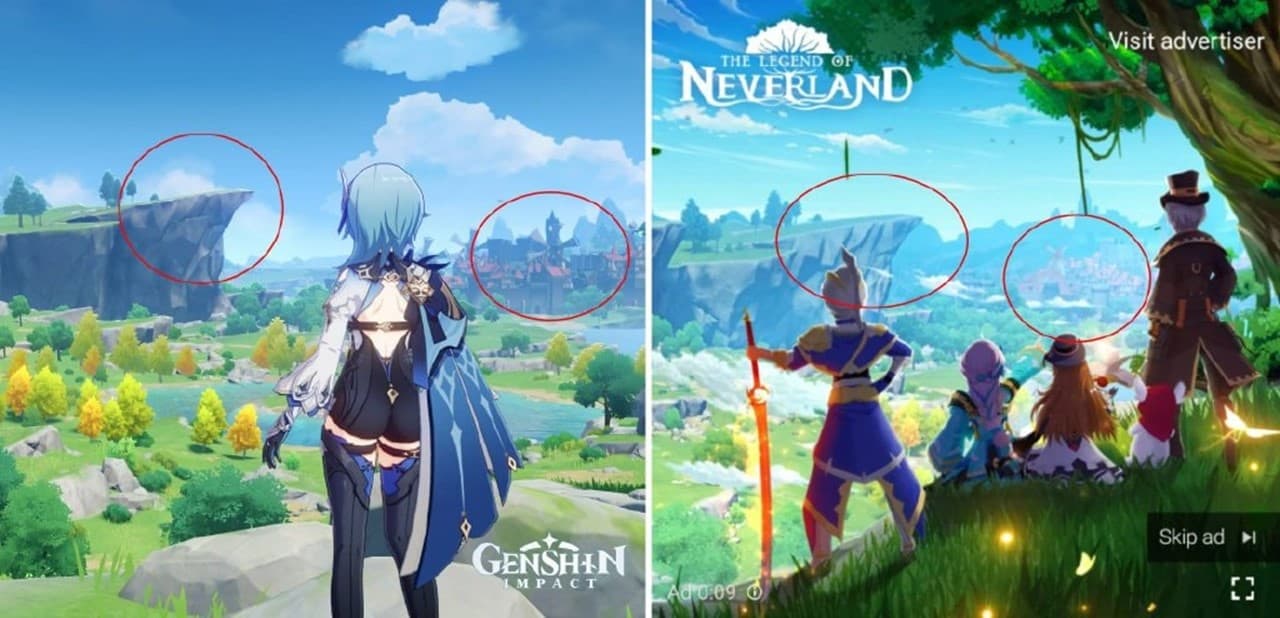 semelhancas-genshin-impact-the-legend-of-neverland The Legend of Neverland: "inspiração" em Genshin Impact fica só nos anúncios