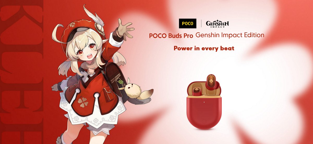 POCO-Buds-Pro-Genshin-Impact-Edition POCO lança fones de ouvido em colaboração com Genshin Impact