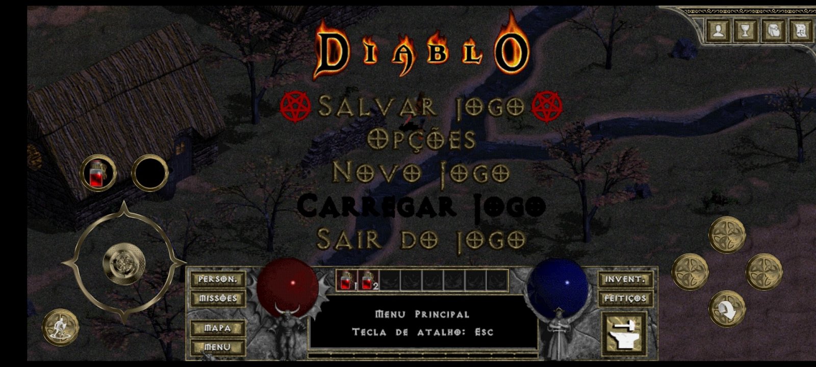 diablo-1-DevilutionX-como-jogar-2 DevilutionX: app permite instalar Diablo Original no Android