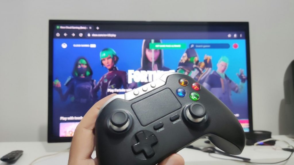 Fortnite pela xCloud na TV Box via navegador Open Browser 