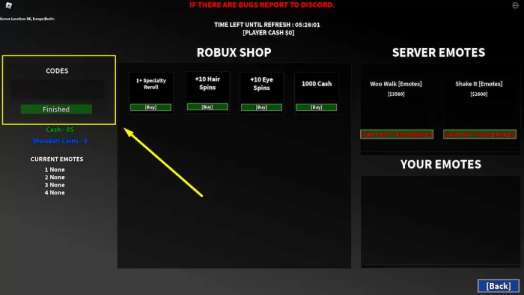 Códigos shuudan roblox codes grátis - maio 2023 - Mobile Gamer Brasil