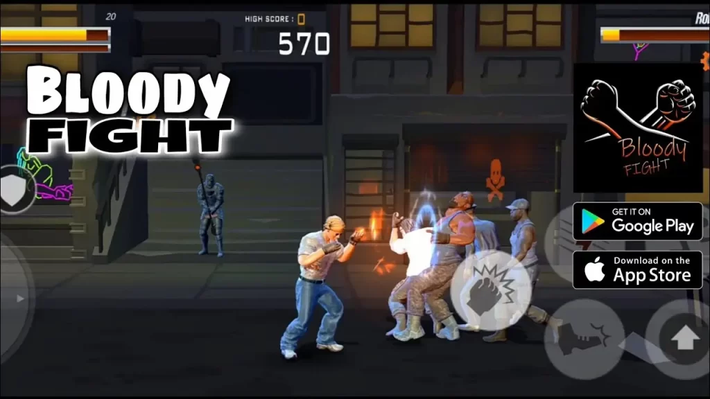 Bloody Fight é um jogo no estilo briga de rua.