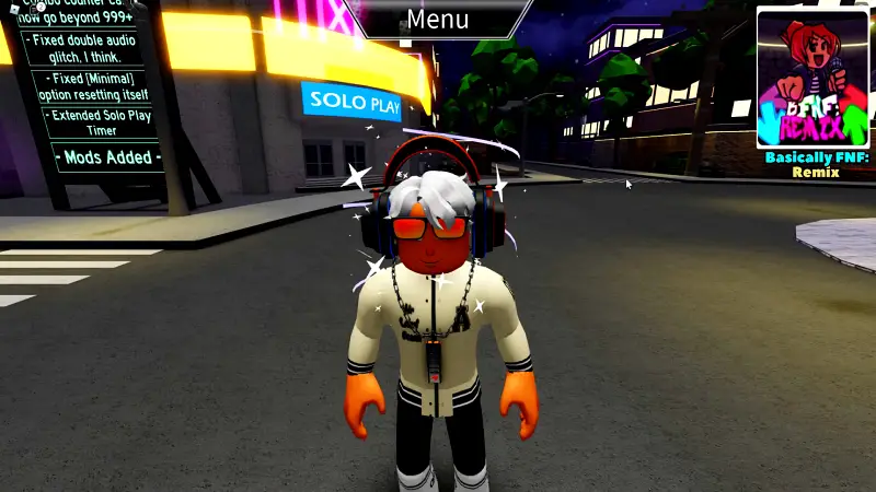 Jogar FNF sozinho ou com amigos no roblox. 