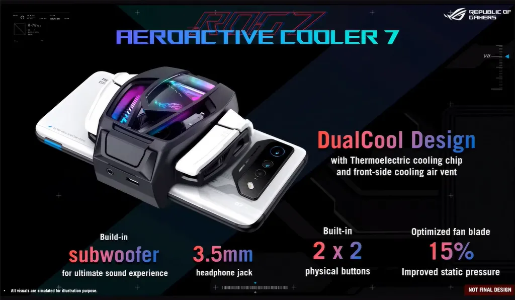 Cooler compartilha conexões e ainda vem com subwoofer para melhor áudio nos jogos. (Foto: Reproduçao/Asus). 
