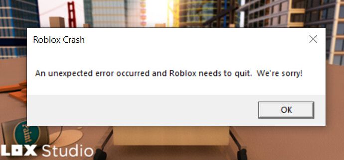 Como RESOLVER! Roblox Crash: An Unexpected Error Occurred and Roblox needs  to quit 