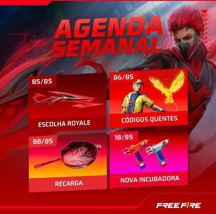 Calendário semanal do Free Fire: 29 de setembro a 4 de outubro - Tropa Free  Fire