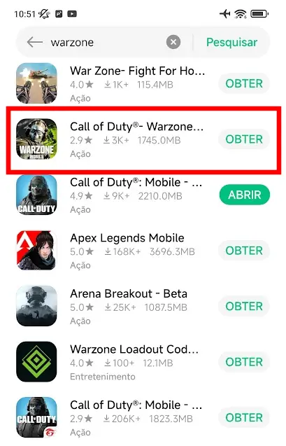 Warzone Mobile está disponível em aplicativo da Xiaomi. 