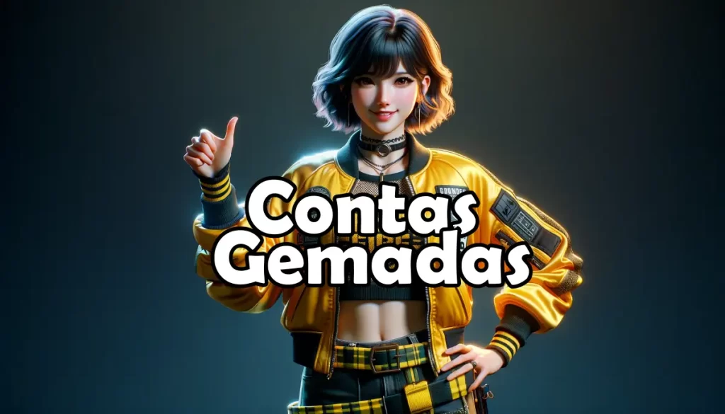 Free Fire (FF) > Conta gemada, vários trajes raros, barato pra vender logo!!