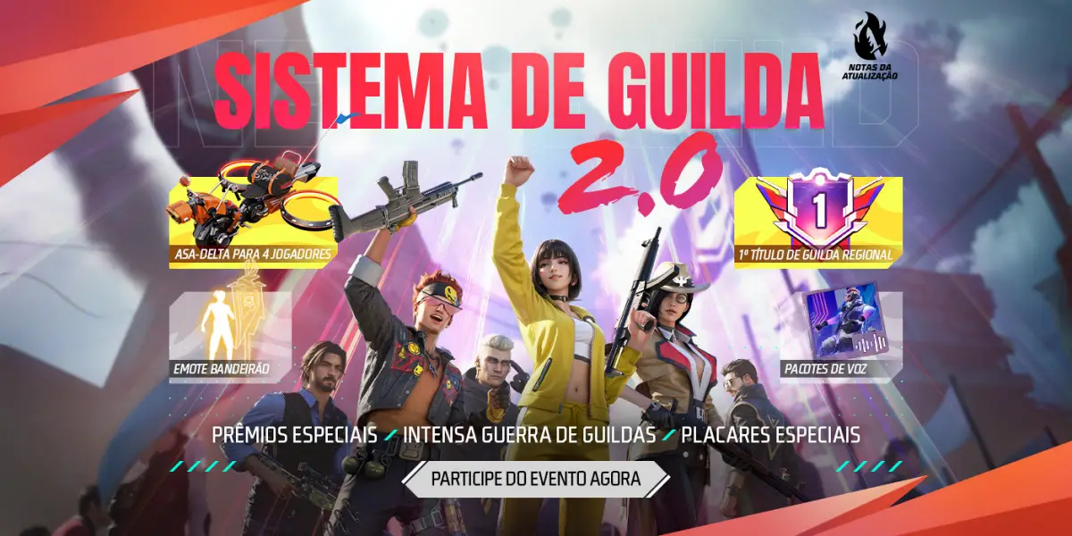 Atualização Free Fire 2023: lista de armas com nerfs e buffs