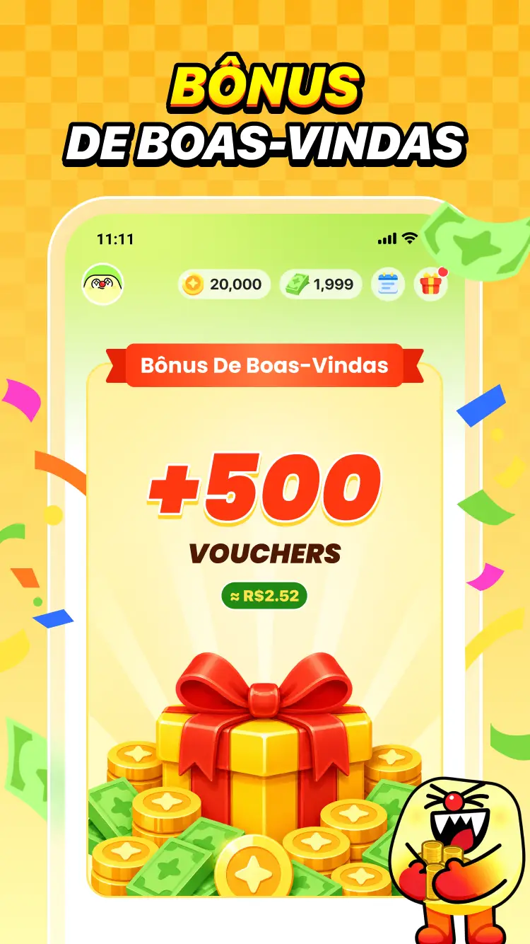 Bônus de boas-vindas do PinJoy: 500 vouchers