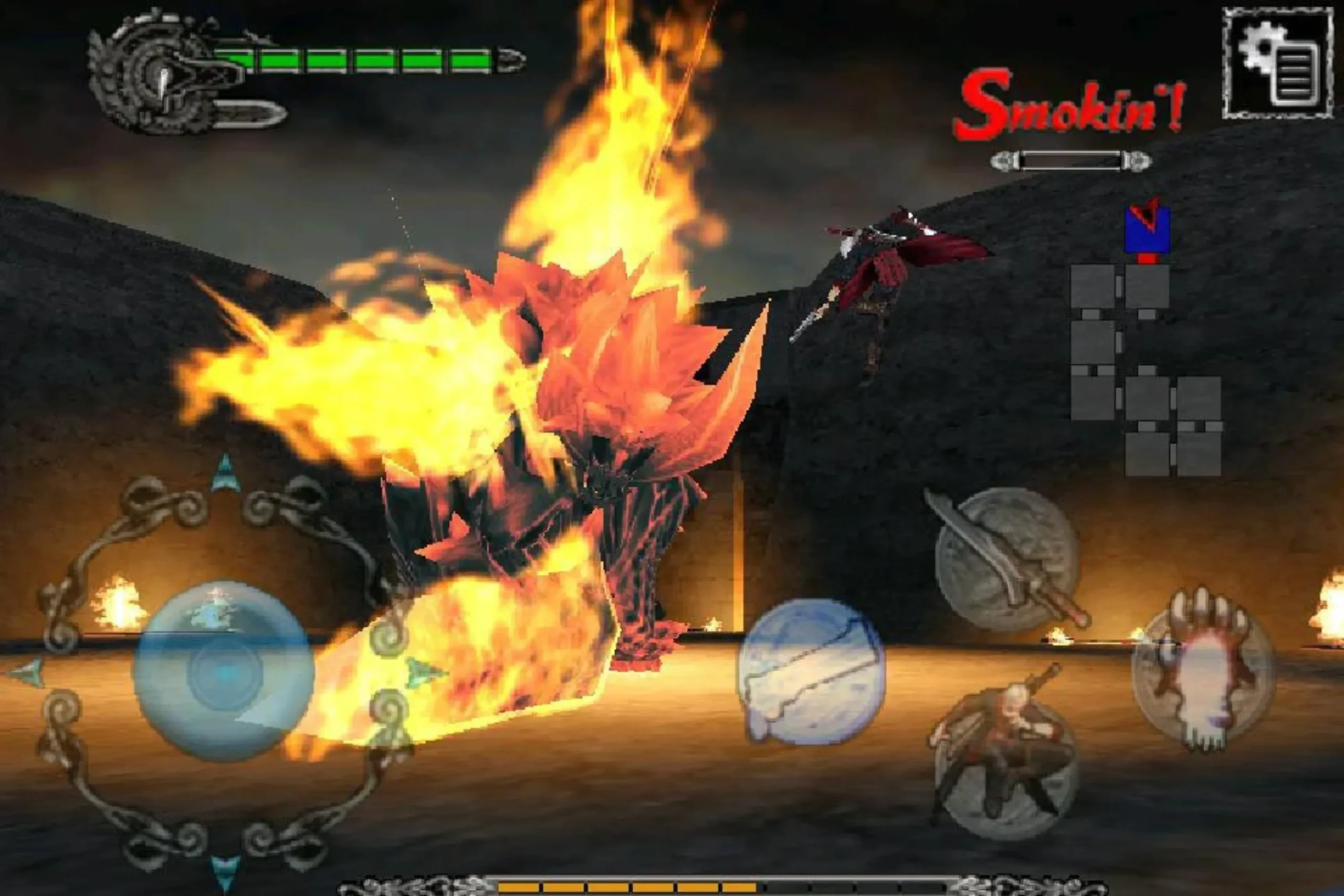 Cena de gameplay de Devil May Cry 4: Refrain