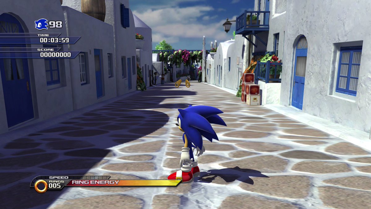 Cena de gameplay de Sonic Unleashed